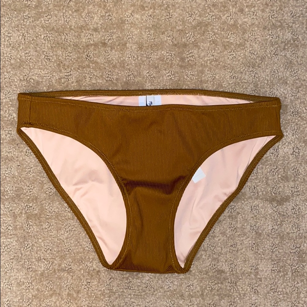 Madewell Second Wave Ribbed Bikini Bottoms